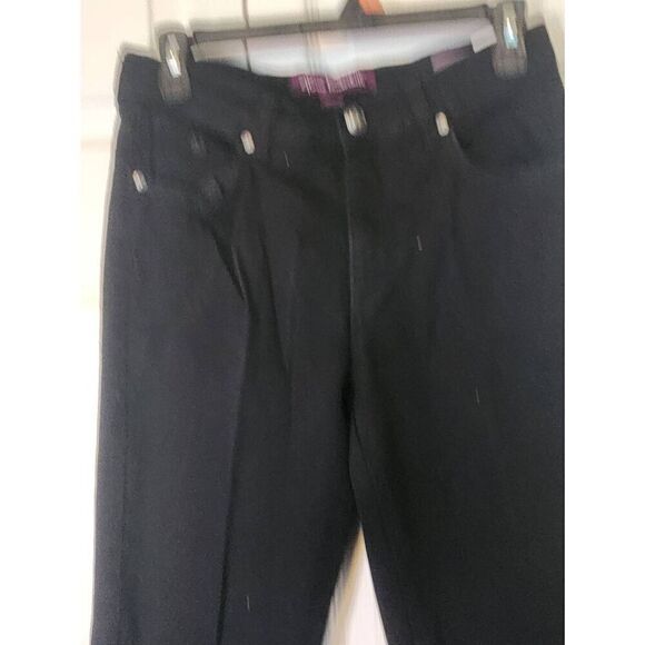 Gloria Vanderbilt Black Strait Leg - Picture 3 of 5